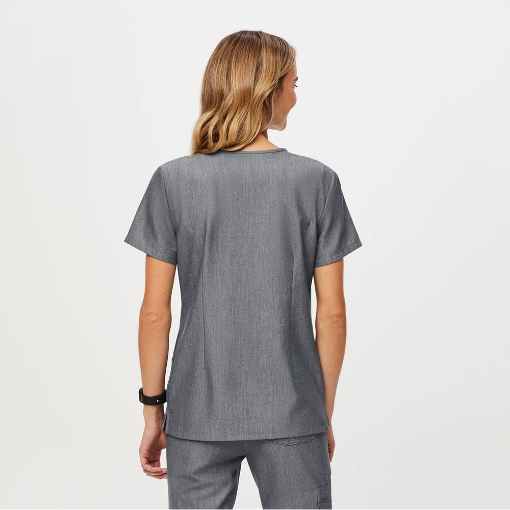 *Brand New* Figs Charcoal/Graphite Zamora Jogger Pant and Casma Top Scrub Set - Picture 3 of 4